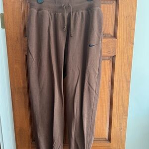 Nike Chocolate Brown High Waisted Sweatpants